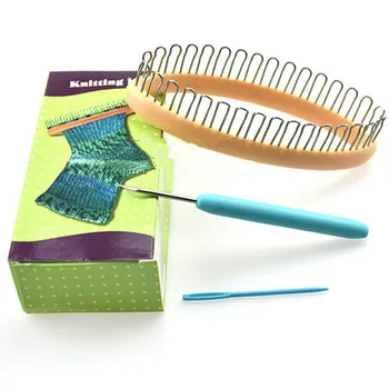 1 Комплект Тъкачни Чорапи Плетене на Стан САМ Занаяти Инструменти За Плетене на Чорапи, Шал, Шапка Тъкане Игла за Шиене Инструмент За Плетиво на Аксесоари