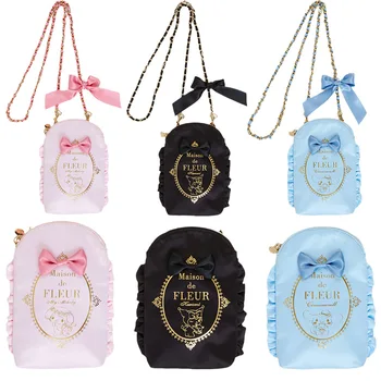 Мультяшная чанта на верига Sanrio Fleur Kawaii Hello Kitty My Melody Cinnamoroll, Дамска чанта за мобилен телефон, Портфейл, Чанта На рамото, Чанта За Съхранение