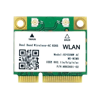 B0KA 8265 8265HMW 802.11 n 876 Mbps с двойна лента Половината Mini PCIe Wireless-AC Wi-Fi карта BT-съвместим 4.2 за Asus, Acer, Dell, Sony