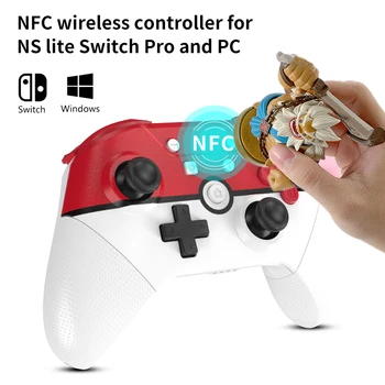 Aolion Безжична Bluetooth Геймърска Контролер за Nintendo Switch Pro NS Lite PC NFC Turbo 6-Аксиален два двигателя 3D Джойстик Геймпад