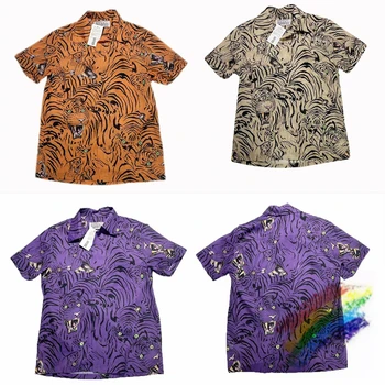 Летен Стил Тигър WACKO MARIA Риза Мъжки Дамски Хавайска тениска Топ Тениски