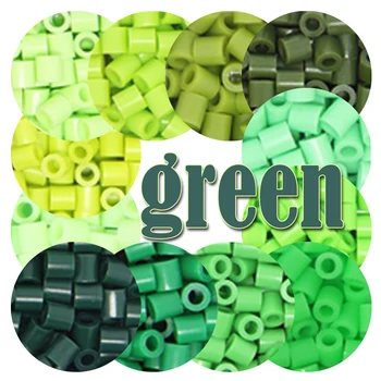 Зелен цвят 5 мм, 1000 БР. Пиксел Графики Янтжуэт Хам Мъниста за Деца Iron Предпазител Мъниста сам Пъзели Подарък Детска Играчка